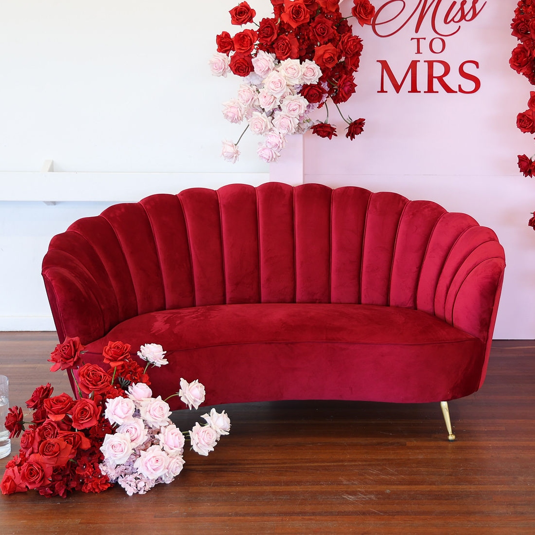 Red / White Color  Sofa