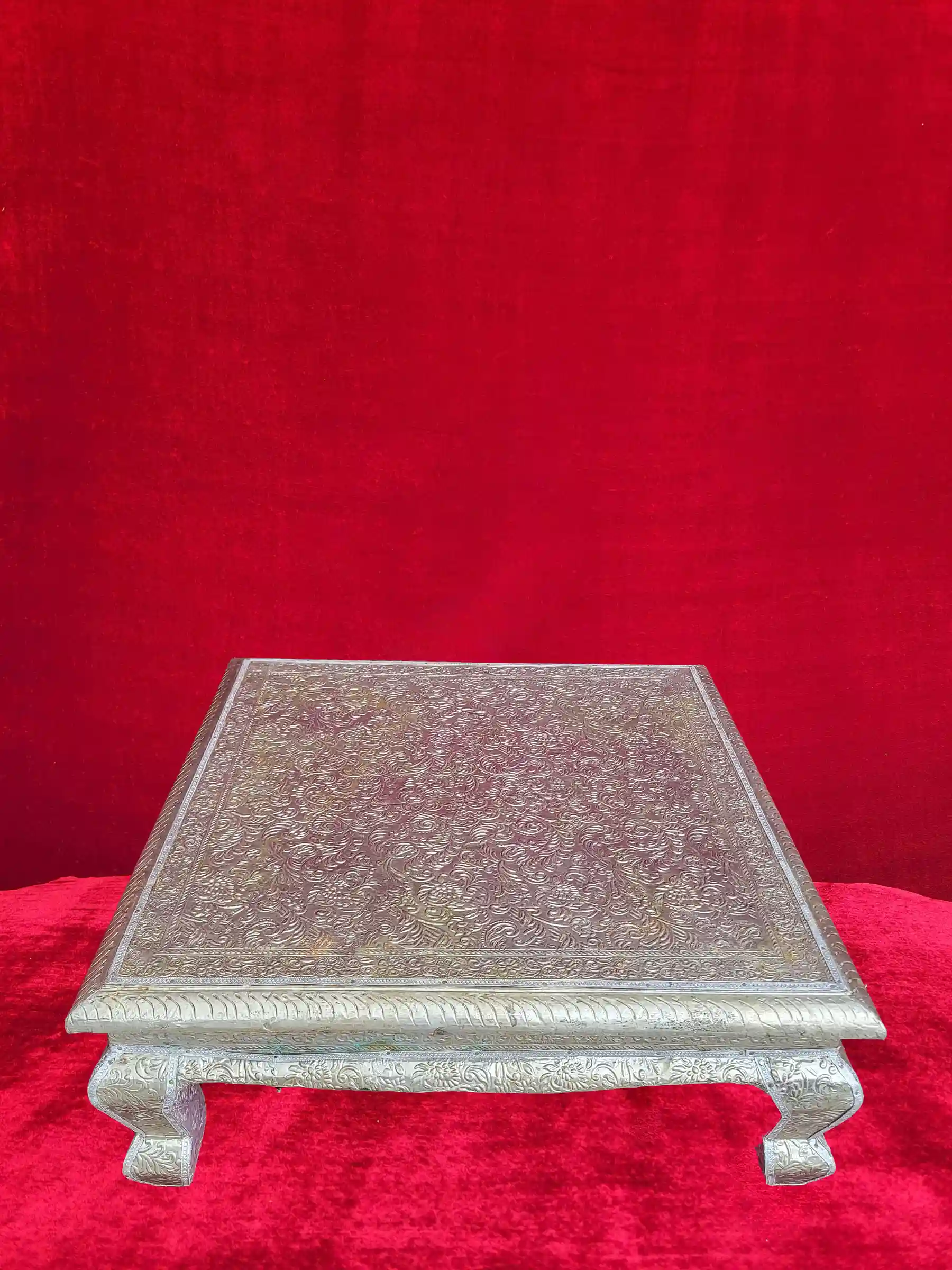 Silver Pooja Chowkis Stool