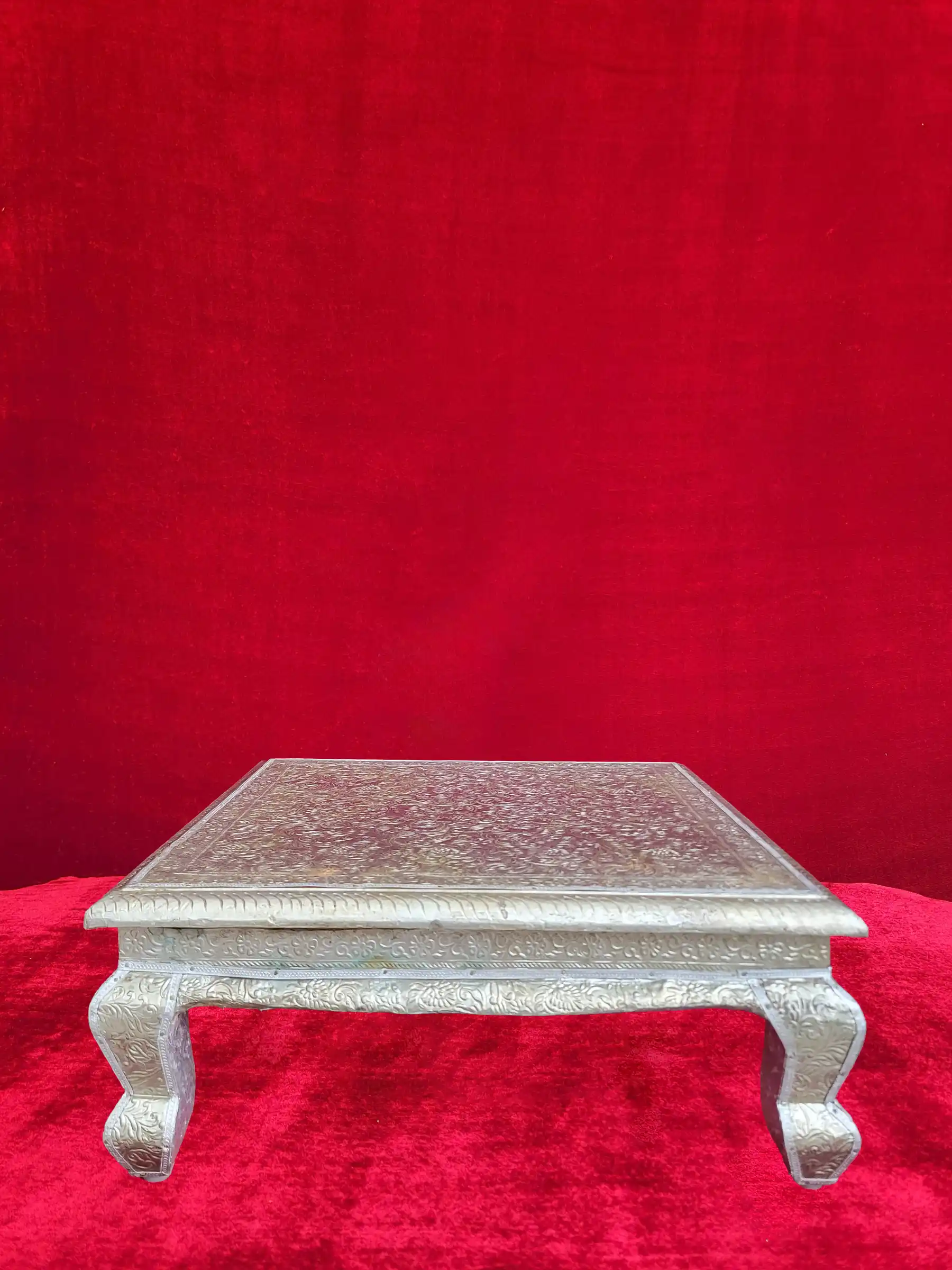 Silver Pooja Chowkis Stool