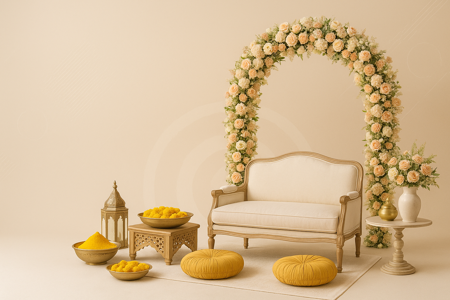 Furniture arranged for event